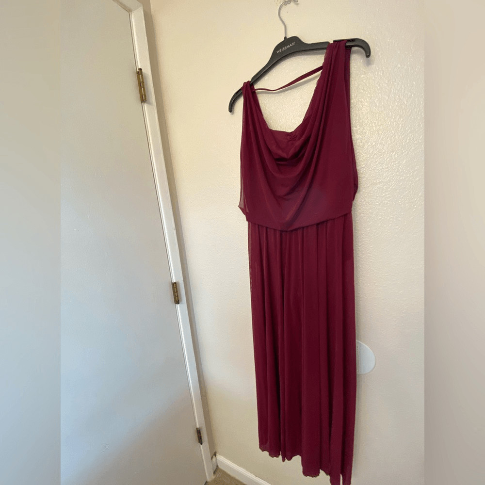 Weissman Balera Dance Costume DOUBLE COWL MESH MAXI DRESS D10454 MA adult