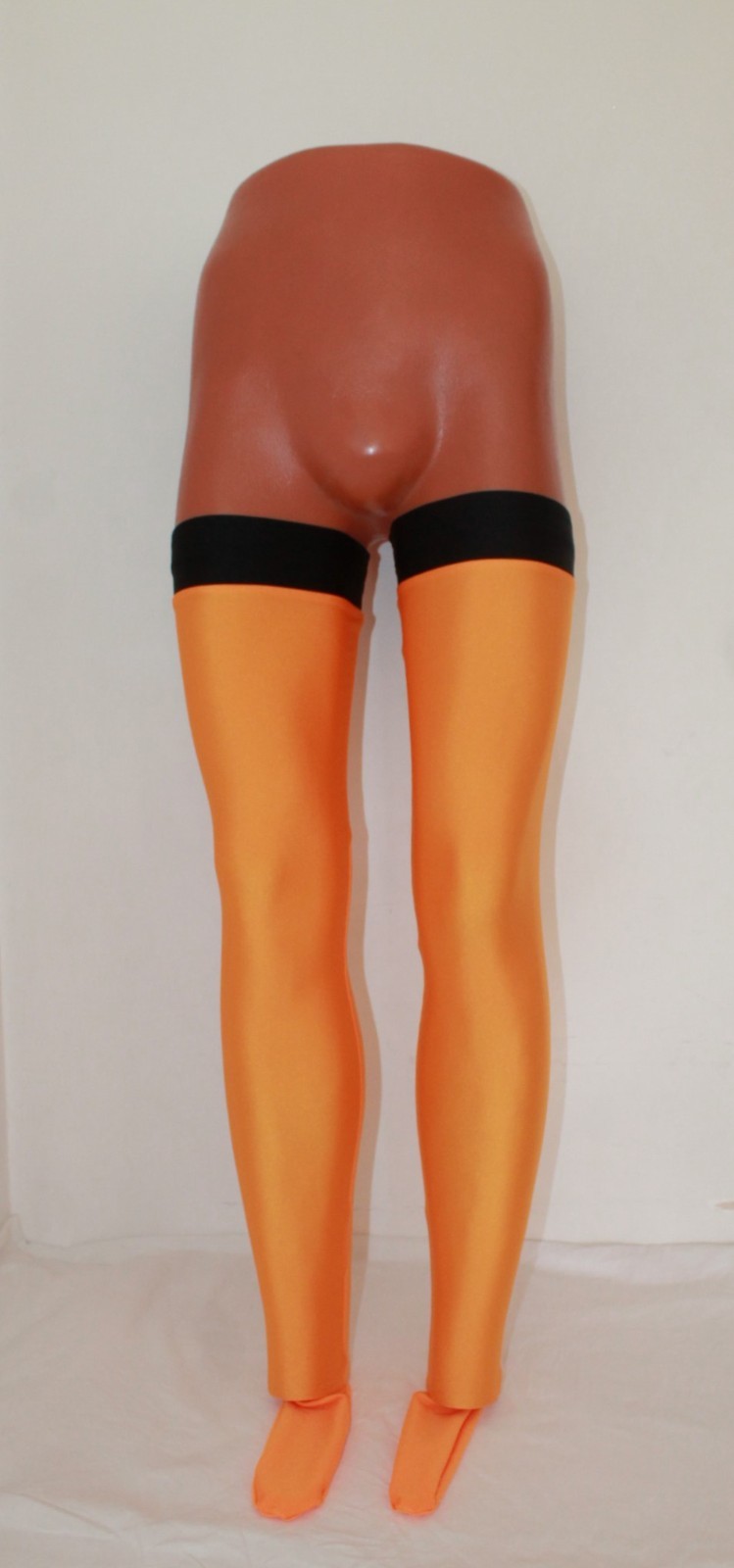 Set Men Cosplay Costume 700-16 Orange and Black Spandex Size M