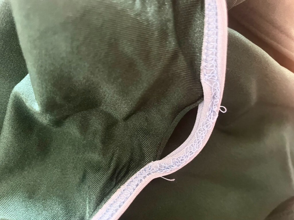 Yumiko Larissa Leotard – XS – Dark Green / Light Blue Trim