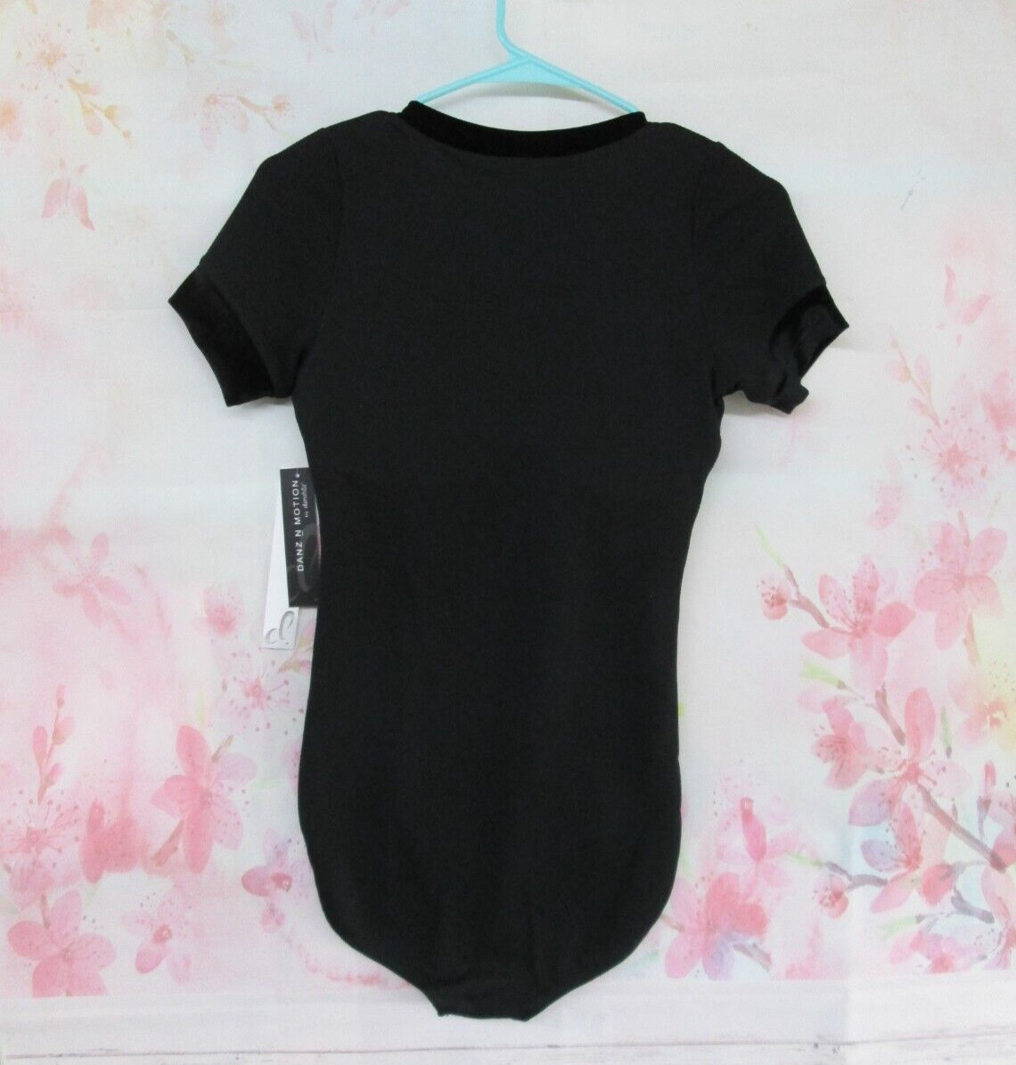 Leotard New Women’s LA Dance Ballet Gymnastics Jazz Black DanzNMotion w Bra Pads