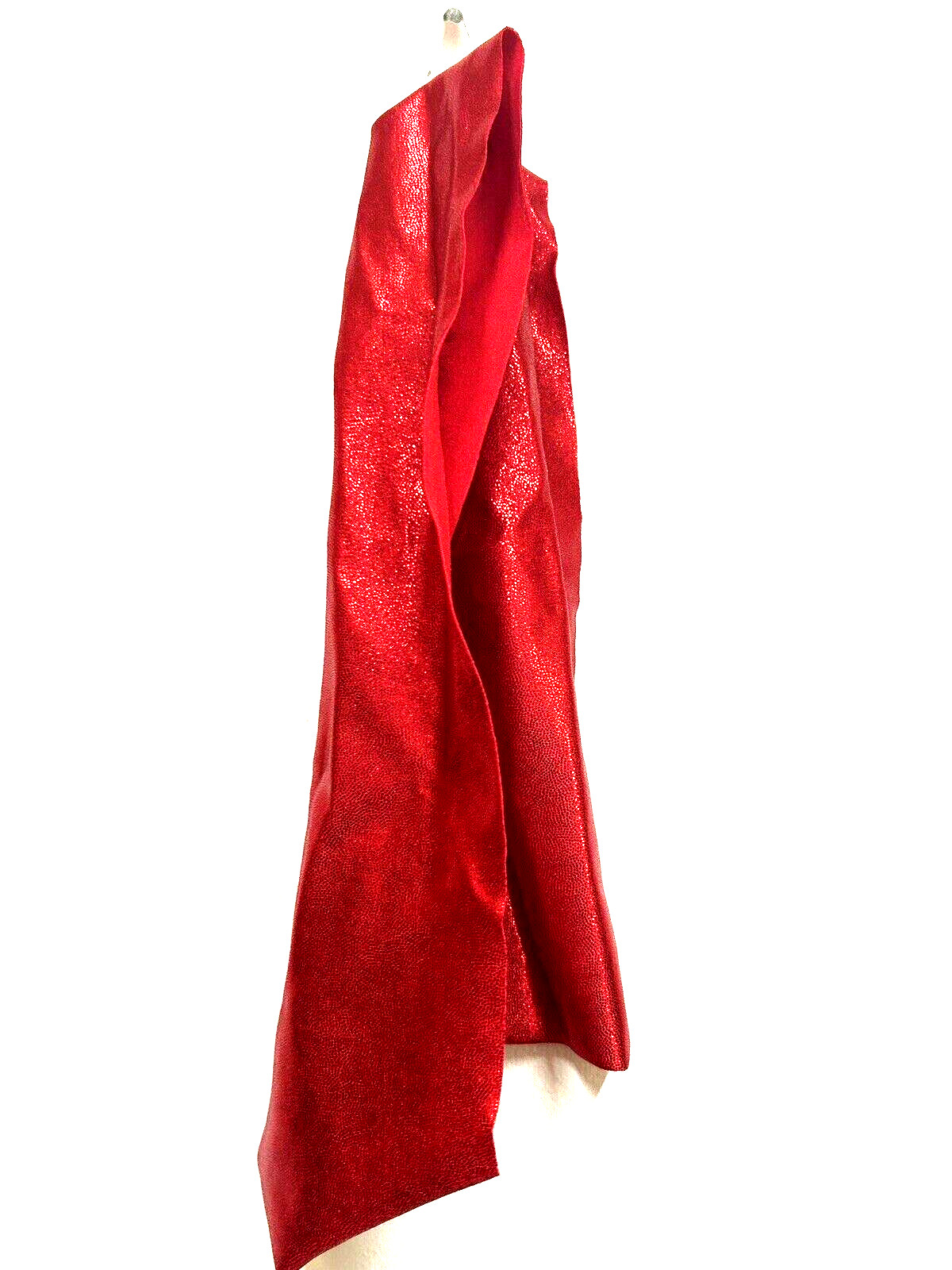 Weissman’s Dance Red Glitter & Black Dance Leotard Halter Dress Size SM Adult