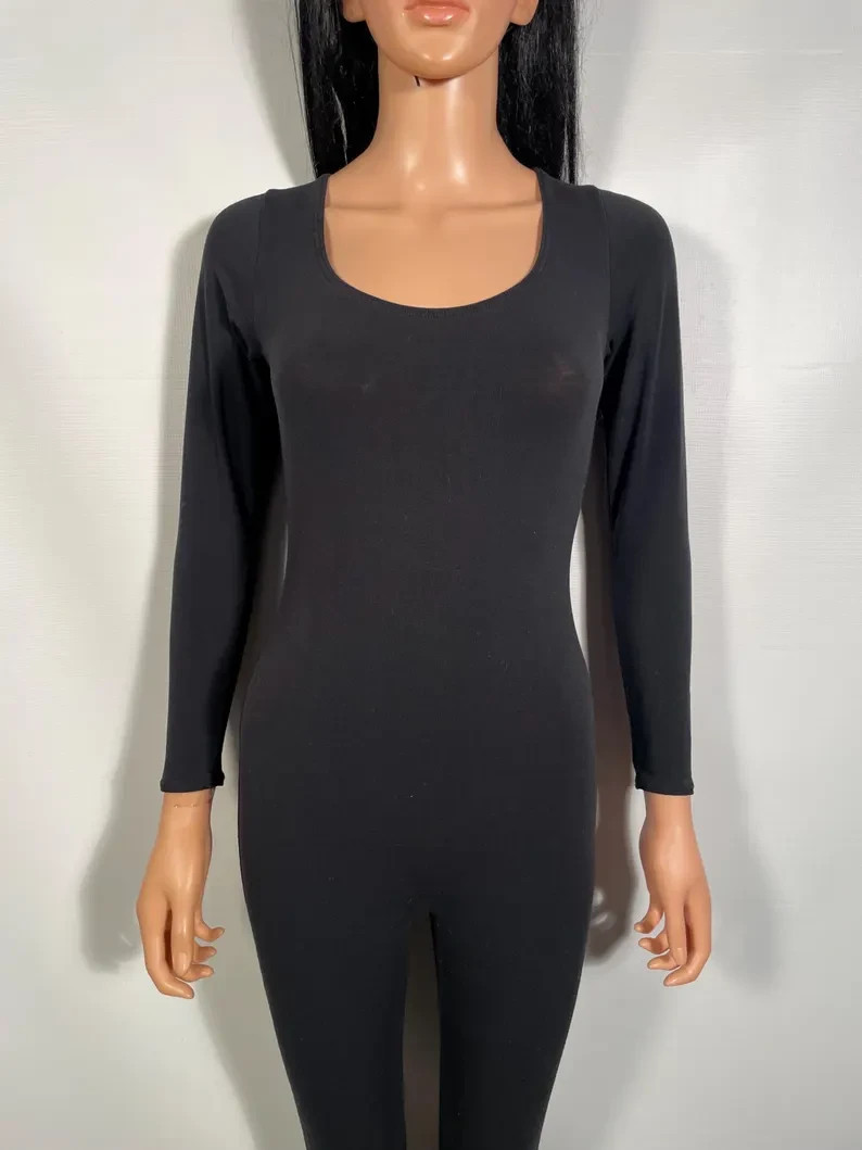 Vintage 80’s/90s Black Unitard Size XS/S