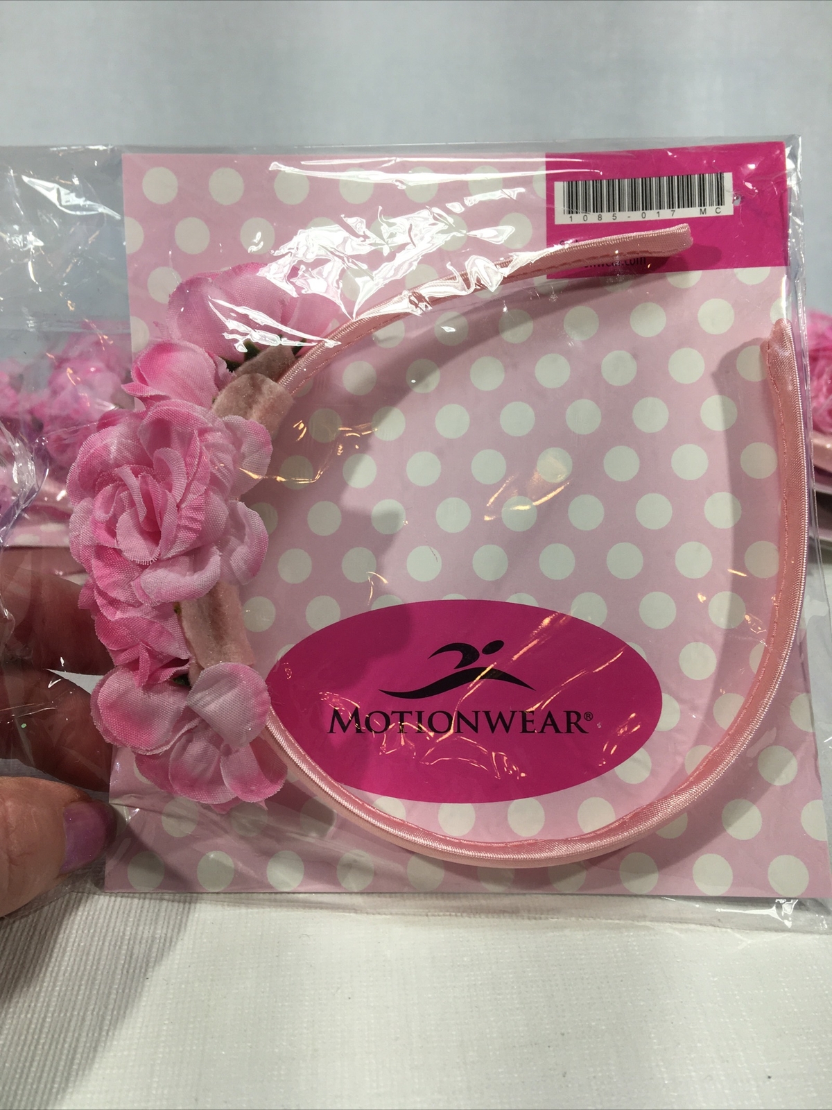 Motionwear Headband Pink Rose Flowers Lot of 9
