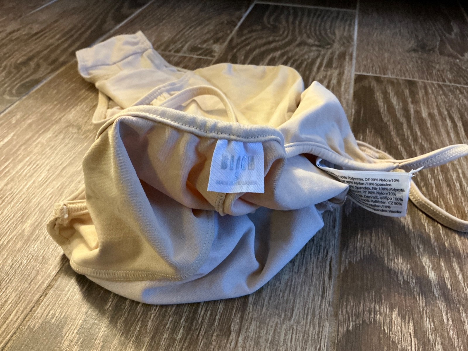 BLOCH Women’s Nude/Beige Camisole Leotard – Size Small, Ballet, Dance, Jazz