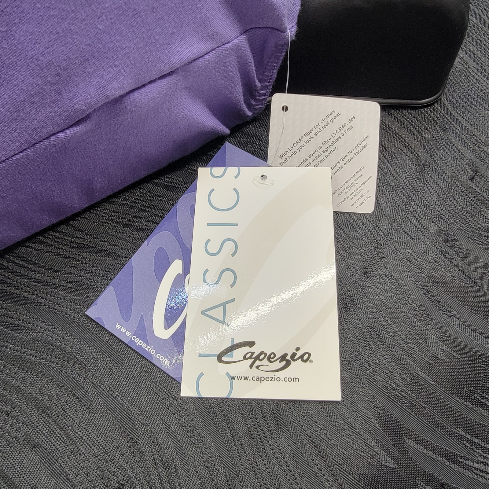 Capezio Purple Strap Cami Leotard Dbl Strap Camisole Leotard Crisscross Sz XLA
