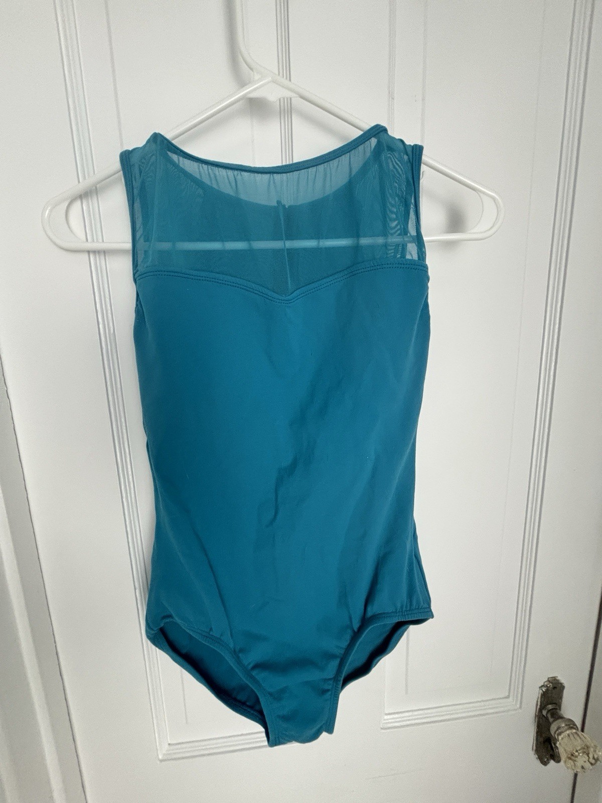 Suffolk Adult Large Leotard Teal Lace Back