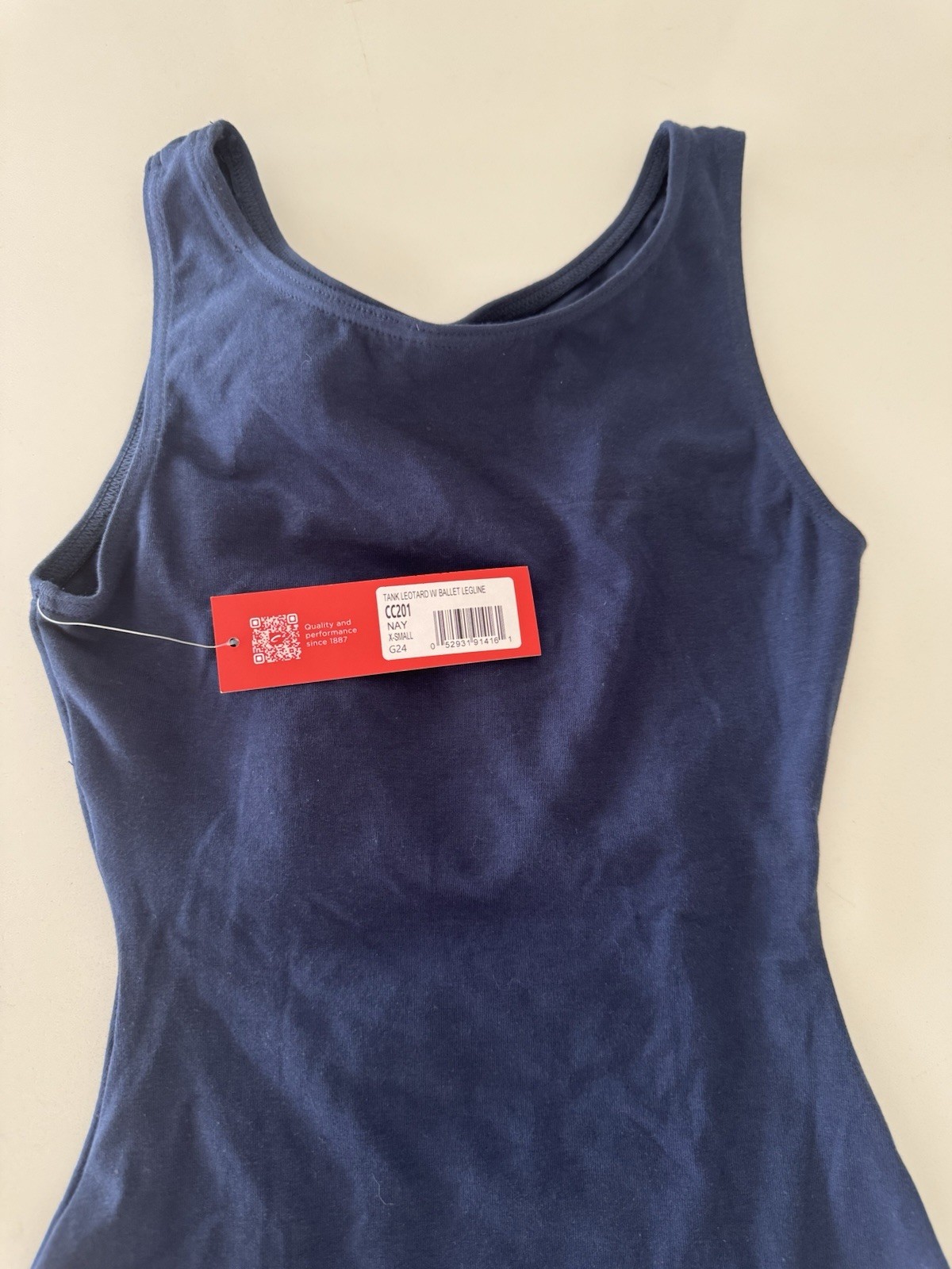 Capezio Women’s High-Neck Tank Leotard navy blue size Xsmall