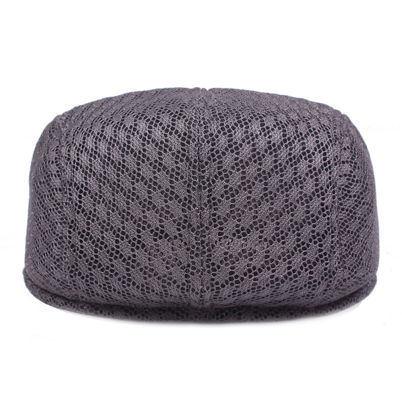 Unisex Casual Beret Hat Flat Cap Newsboy Hat Adjustable Breathable Mesh Caps ✿