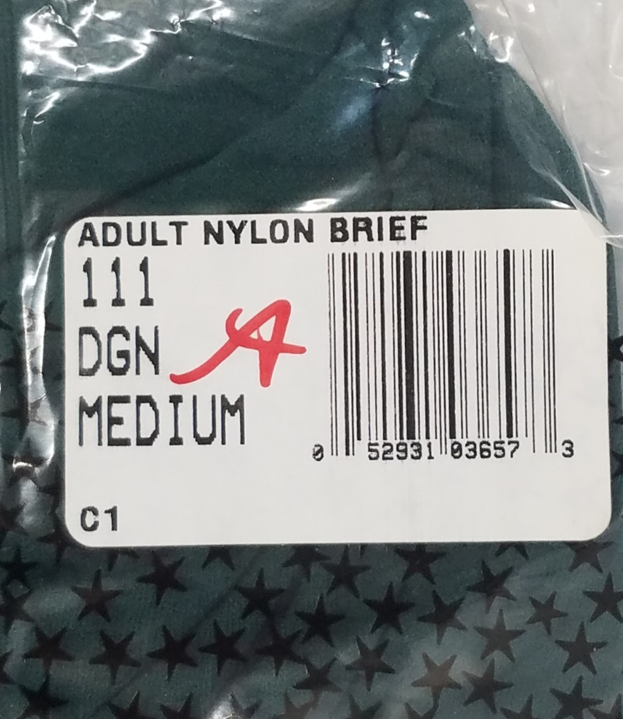 Capezio Dance Briefs Gymnastics Style 111 Adult Sz M Dark Green Nylon NOS 5143