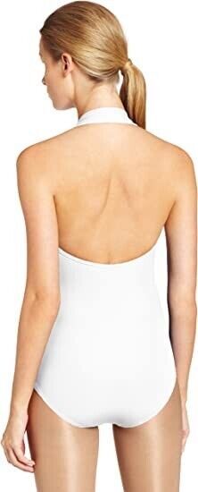 Capezio Women’s Halter Leotard, White, X-Small