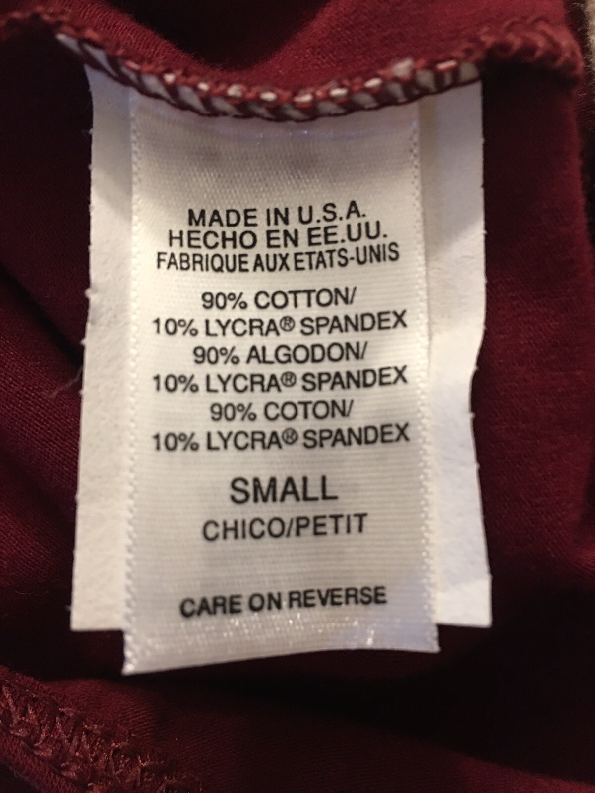 Cotton Lycra Tank Leotard Burgundy Small Adult Lined Bodice Dance Cosplay