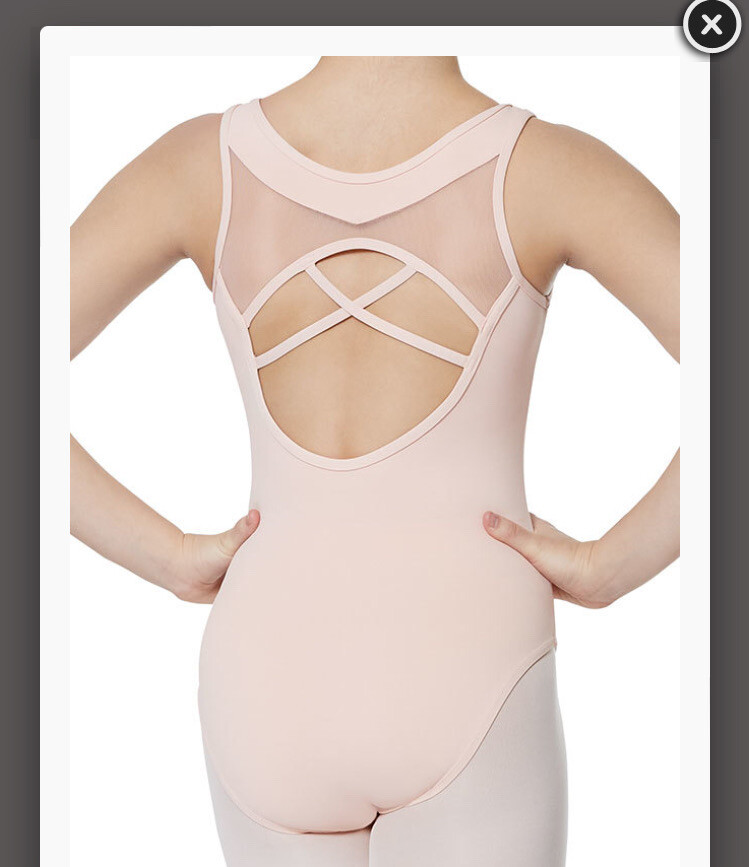 Strut Stuff Shani Leotard Adult 12; Rose Cloud Pink Ballet Australia Korean Made