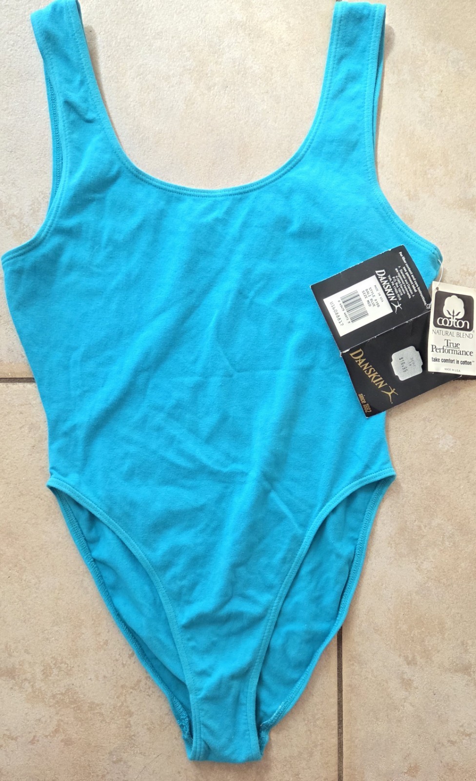 Danskin Leotard Vintage NWT 80’s 1989 Dance Gymnastics High Cut Women’s M Medium