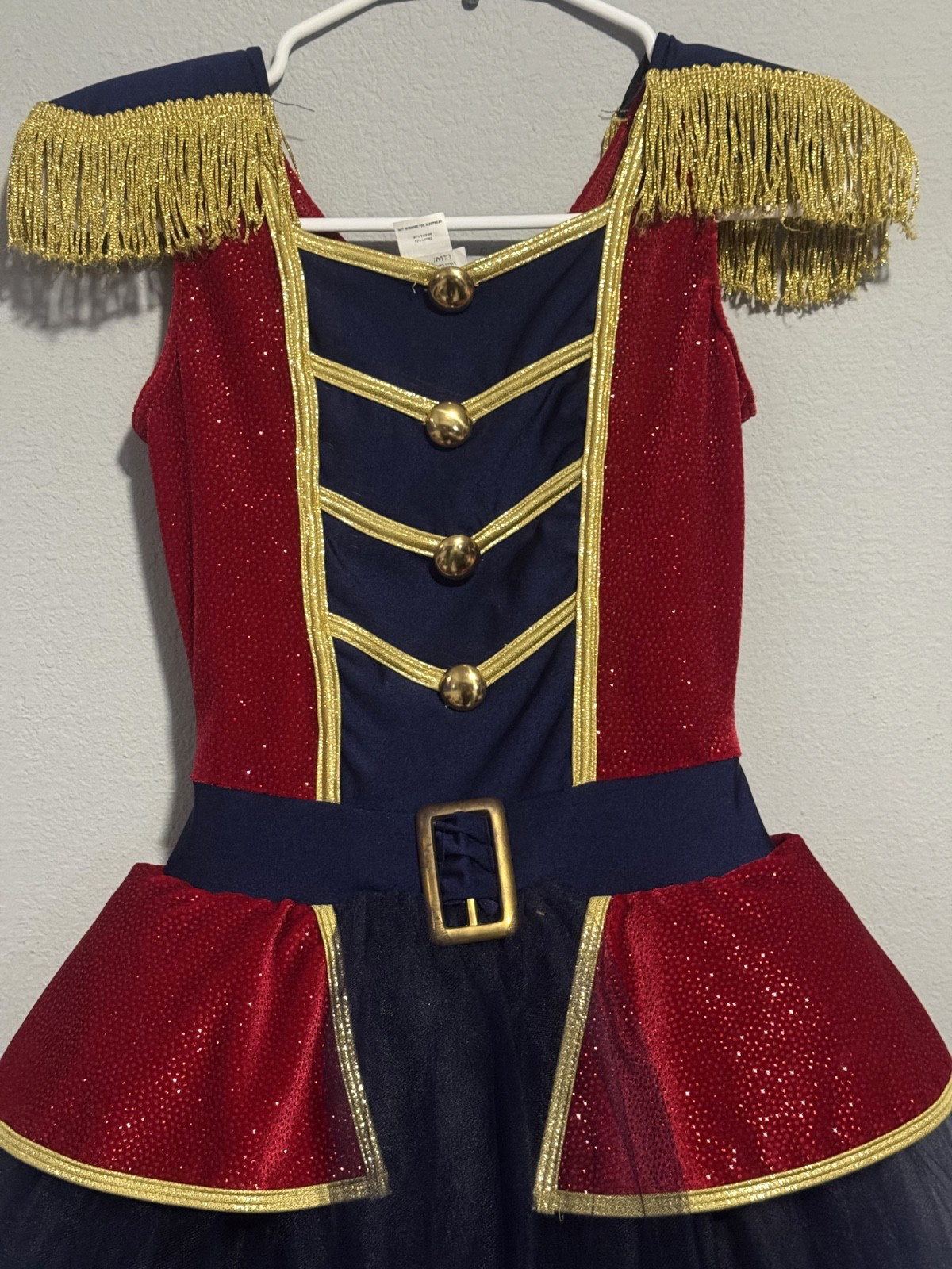 EUC A Wish Come True Dancewear STUDIO EXCLUSIVE H558 Tassle Soldier Tutu Leotard