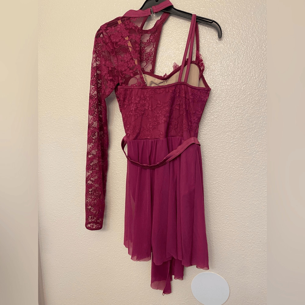 WEISSMAN Dance Costume hot pink lace lyrical WHERE’S MY LOVE 12365 SA-adult