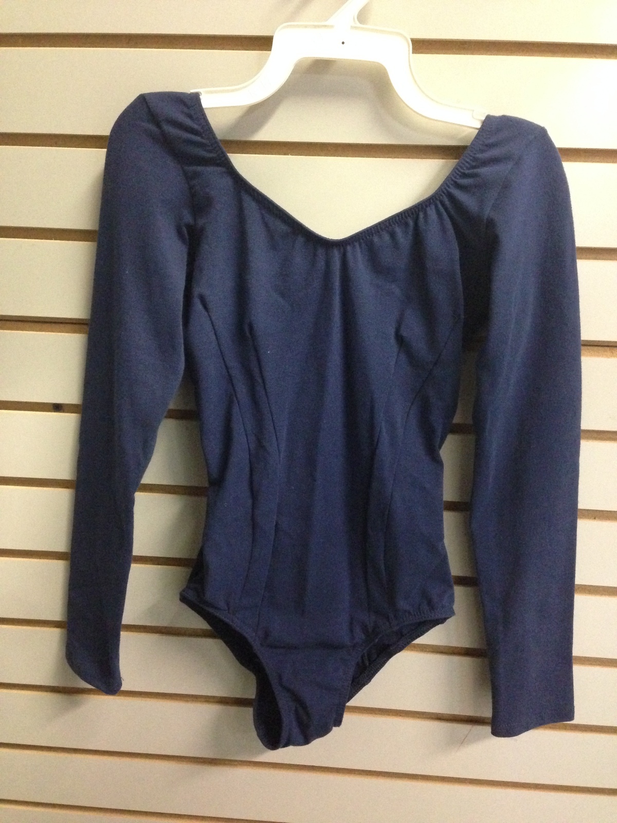Capezio 9987 Women’s Small (4-6) Navy Blue Long Sleeve Leotard