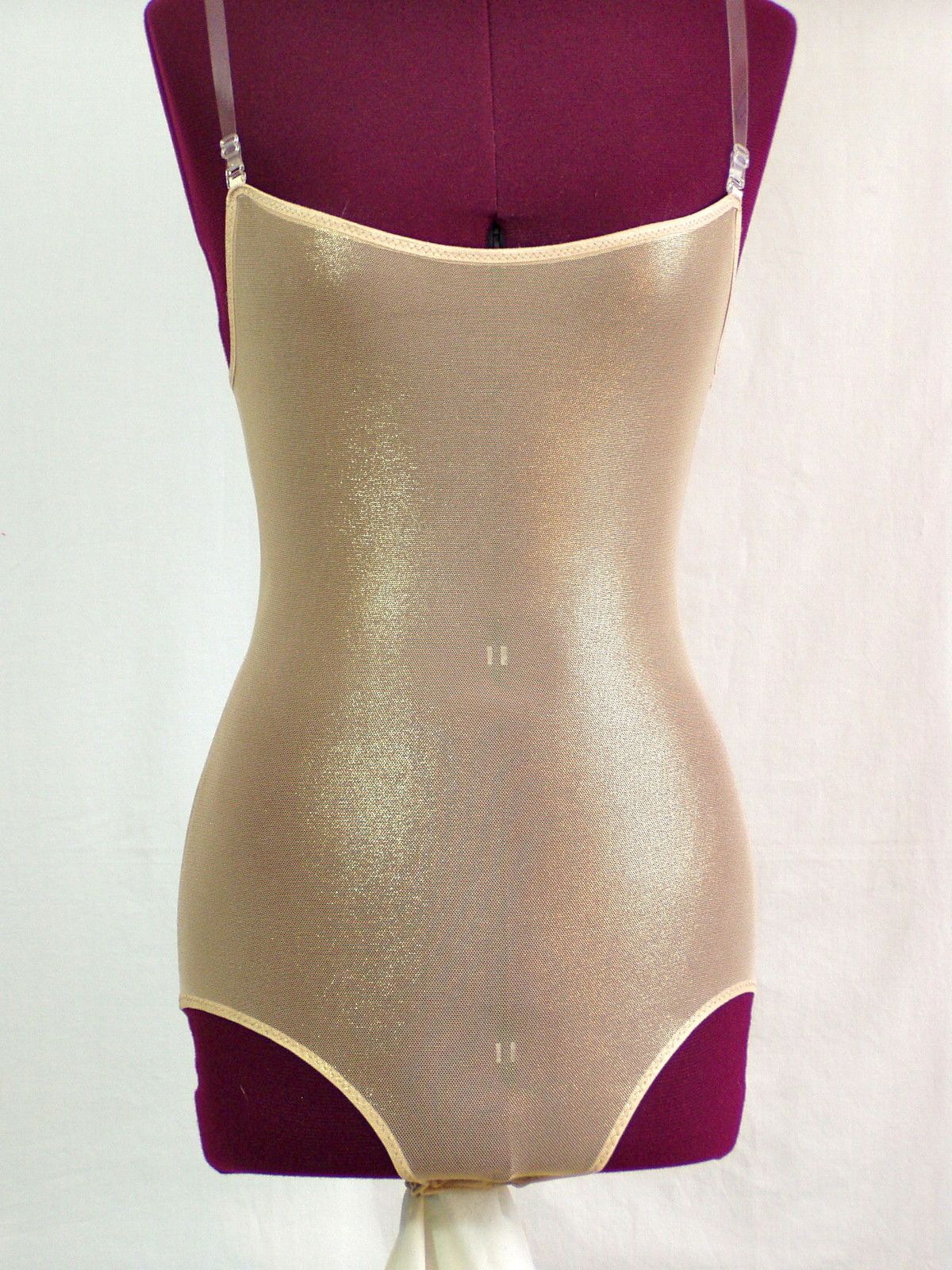 Body Suit Stocking Micro Mesh Belly Cover Leotard Snap Crotch Skin Tones & Black