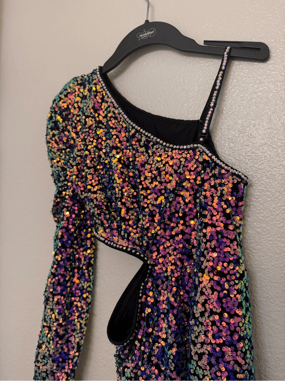Revolution solo Dance costume sequin TAKE ON THE WORLD RC24606 jazz MA adult