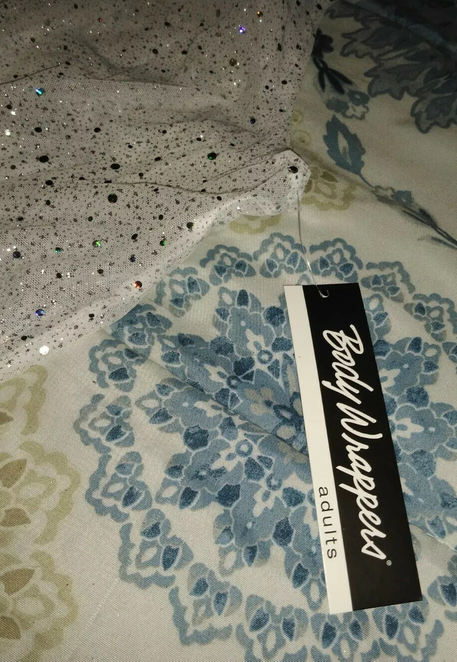 Body Wrappers Twinkle Power Mesh Short Tunic Dress Size Small