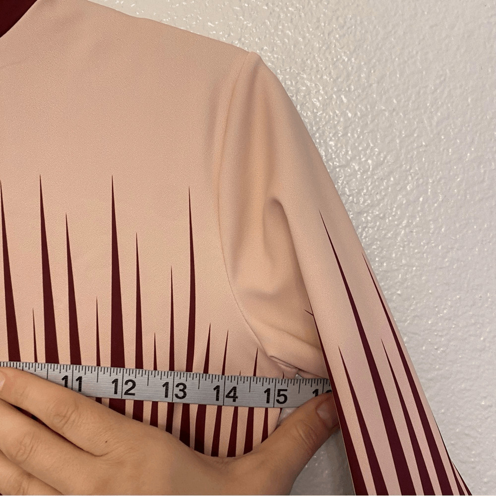 WEISSMAN Balera Dance Burgundy red Fierce Long Sleeve Leotard PL10477 MA