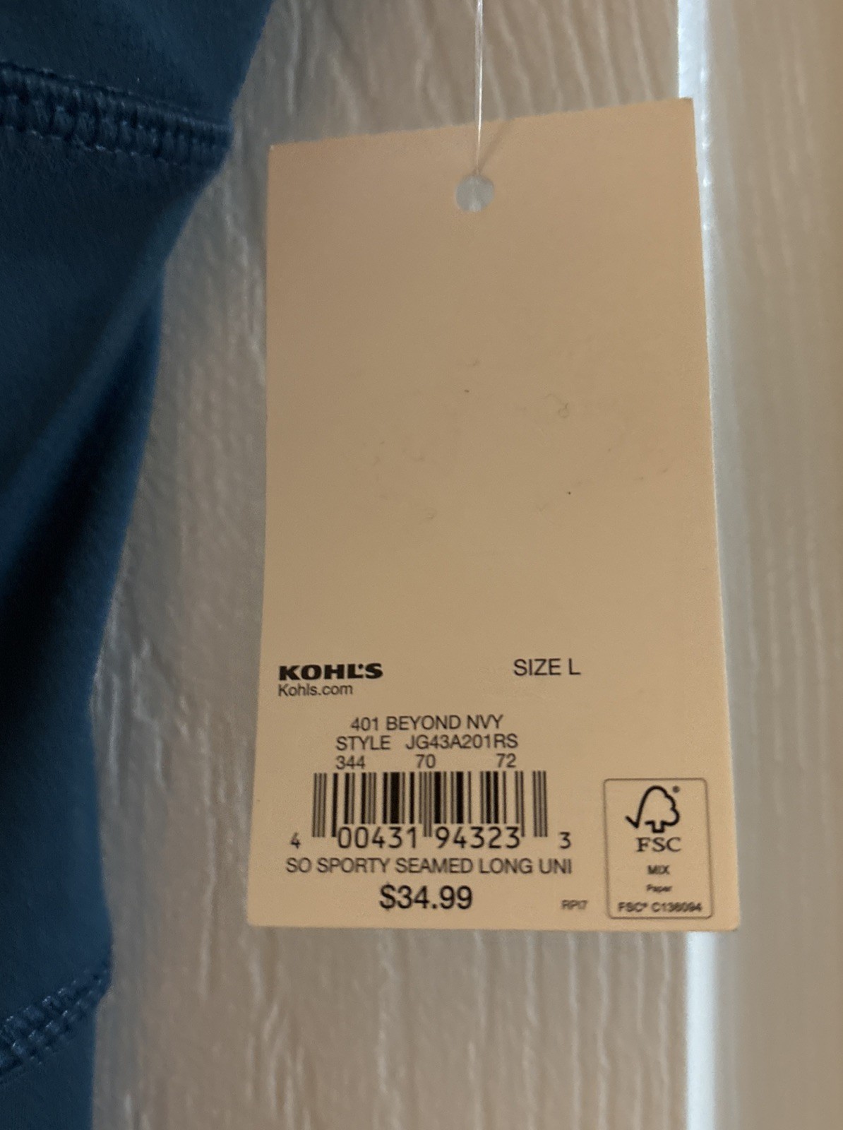 SO The Sporty Unitard Size L Beyond Navy Jumpsuit