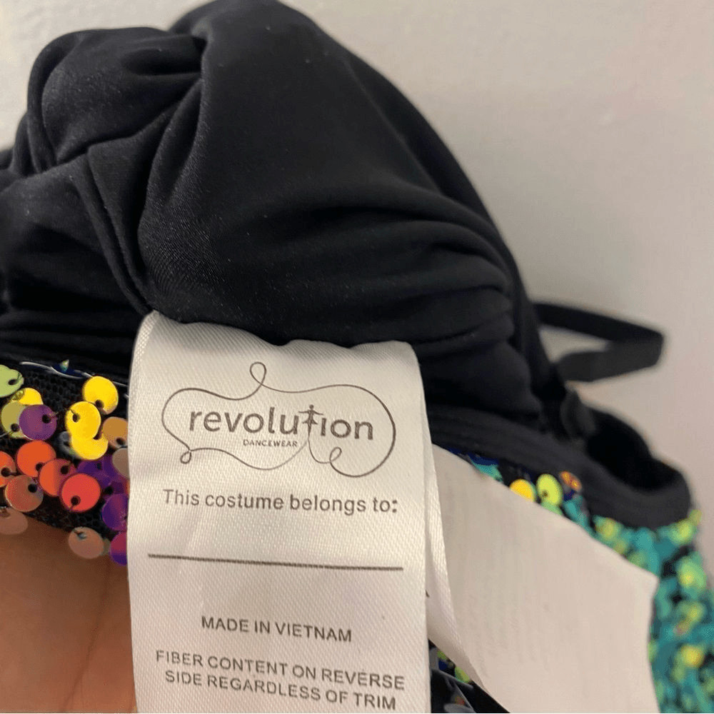 Revolution solo Dance costume sequin TAKE ON THE WORLD RC24606 jazz LC child