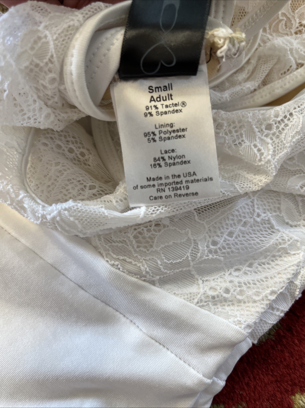Suffolk Dance Wear Dancewear Small Adult White Lace Leotard Ballet Jazz Classic