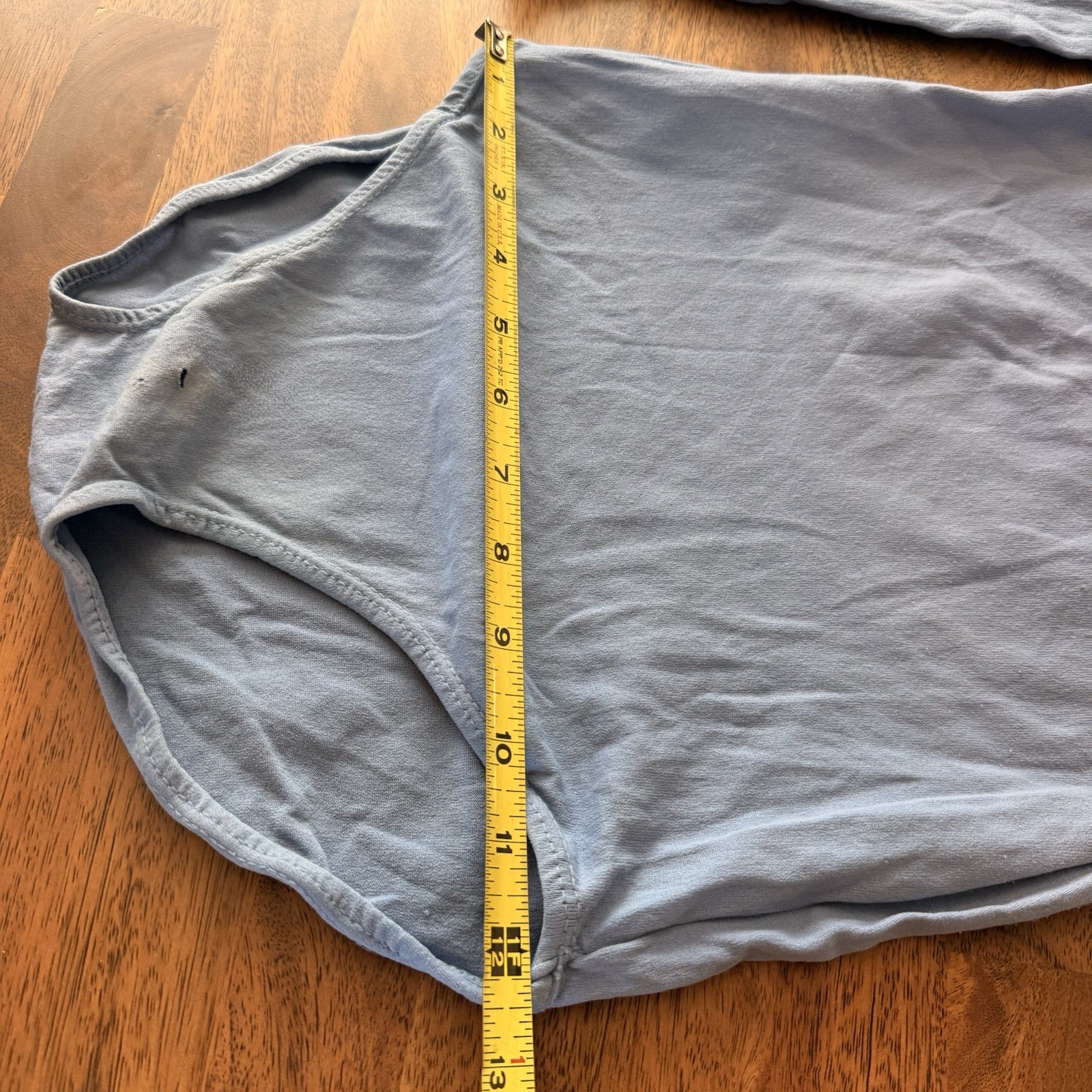 Vintage Sears Clingalon Leotard Bodysuit Medium Nylon Unitard Blue As Is