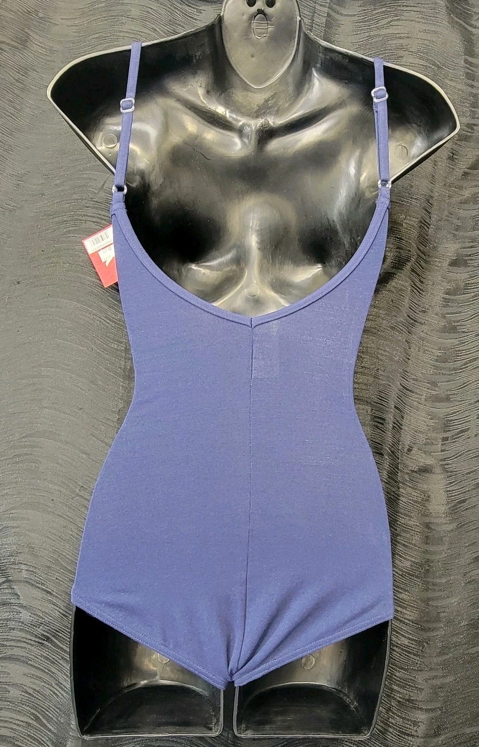 Capezio Navy Camisole Leotard Adjustable Spaghetti Straps V-back Leotard SZ XSA