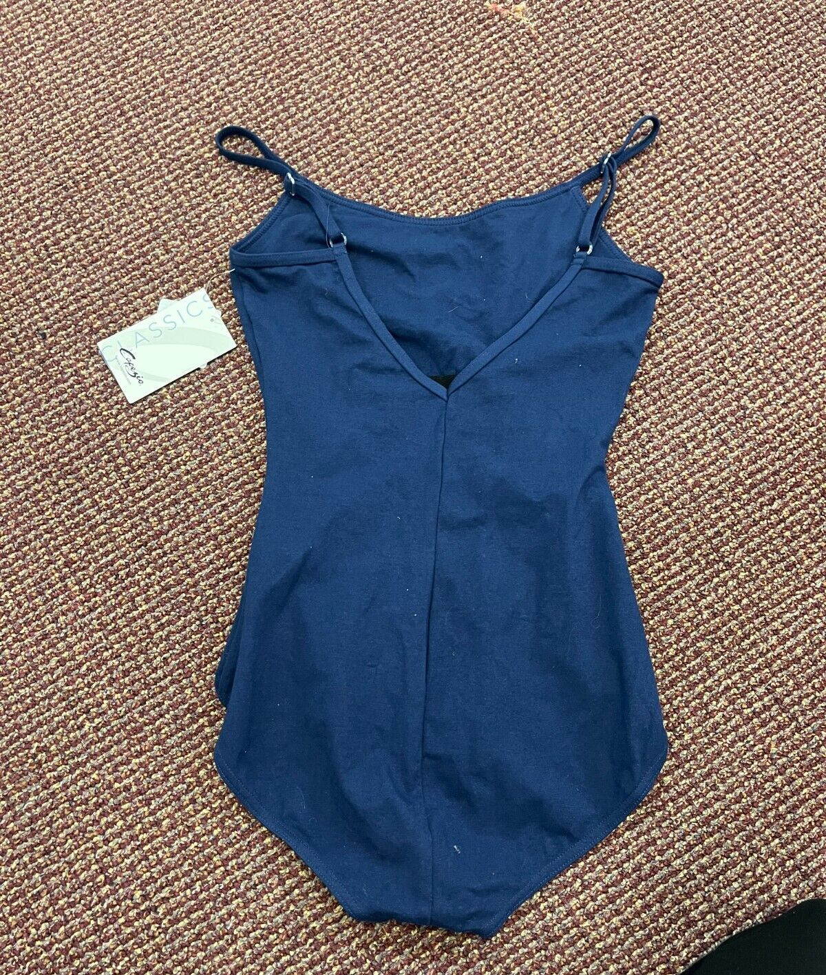 Capezio Navy Blue Cami Leotard with Adjustable Straps Size LA CC100