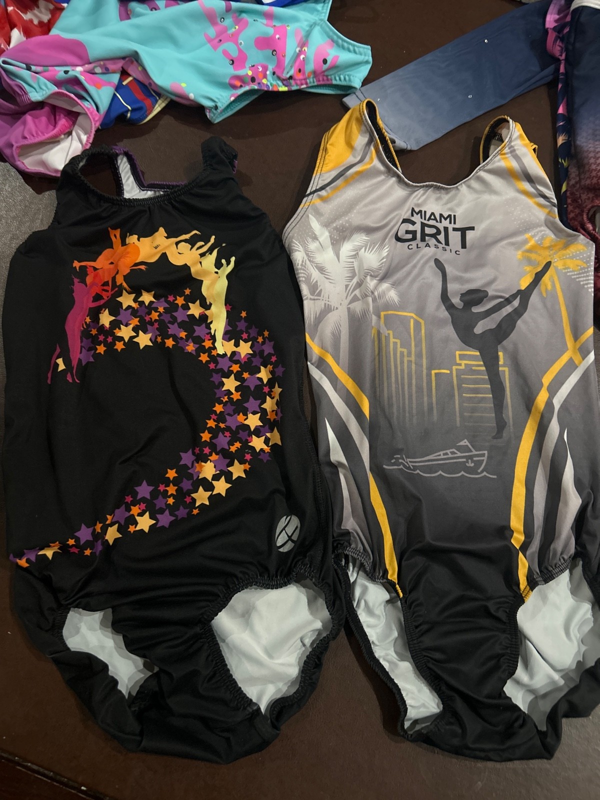 2 Bold & Grit Gymnastics Leotards both size AXS