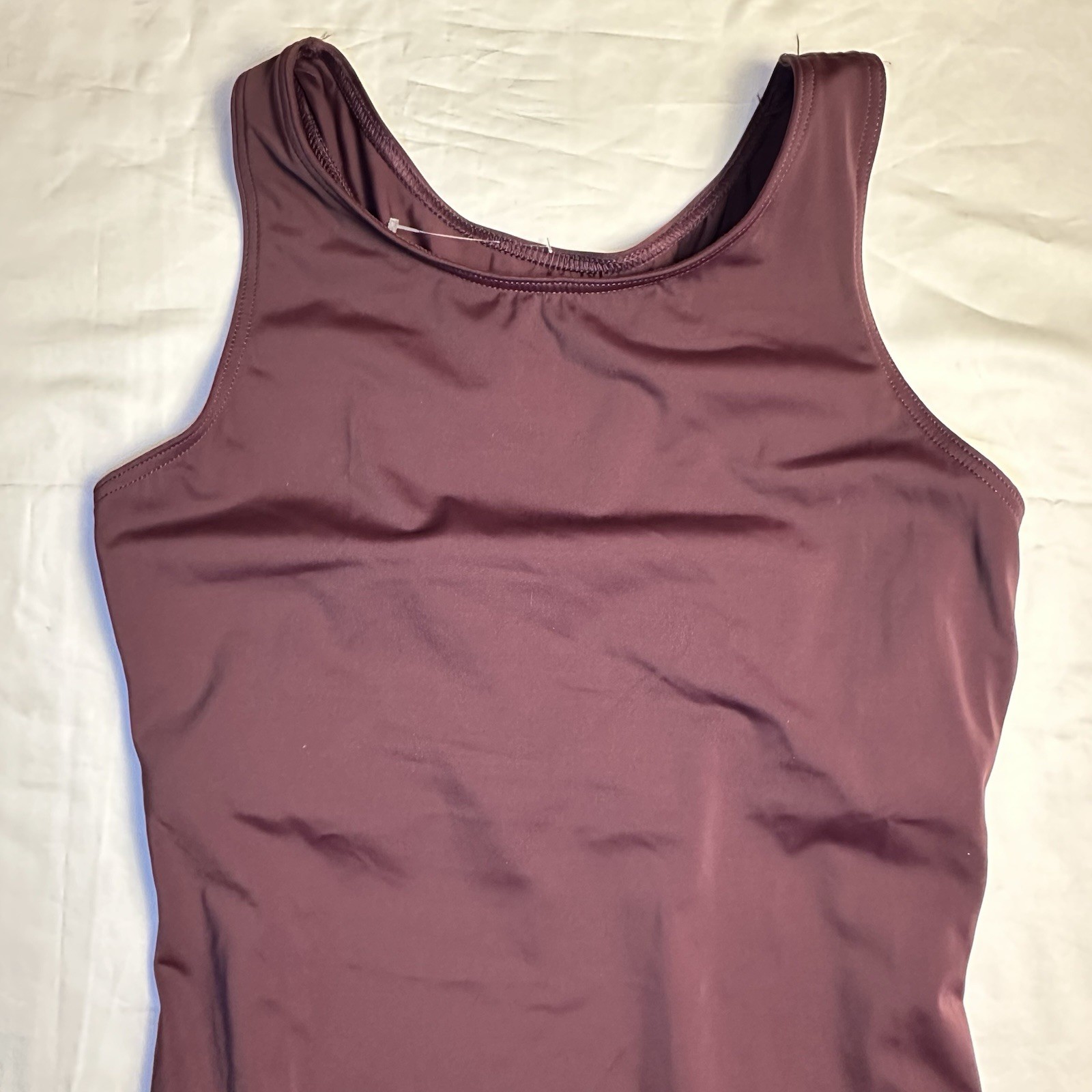 Weissman NWOT Racerback Maroon Ballet Dance Leotard MT12623 LA