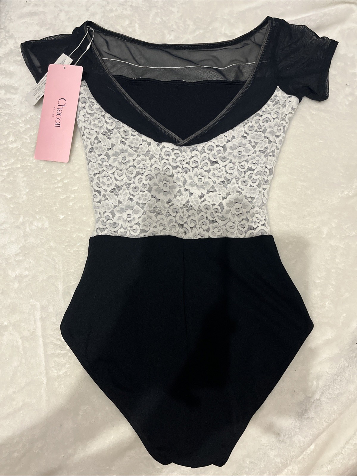 NWT: Chacott Cap-Sleeve Leotard, Adult Small