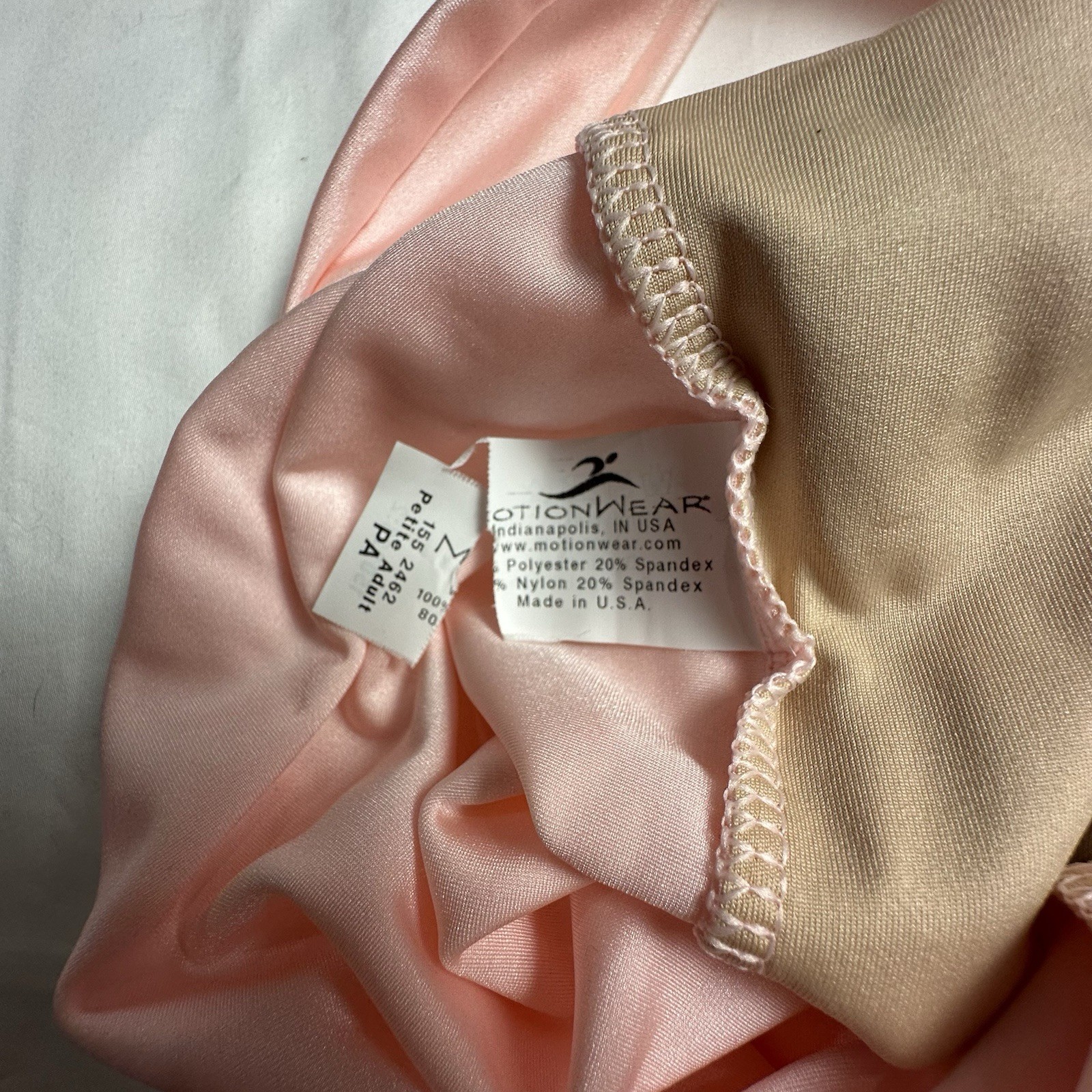 Motionwear NWT Light Pink Tank Ballet Dance Leotard PA Style 2462