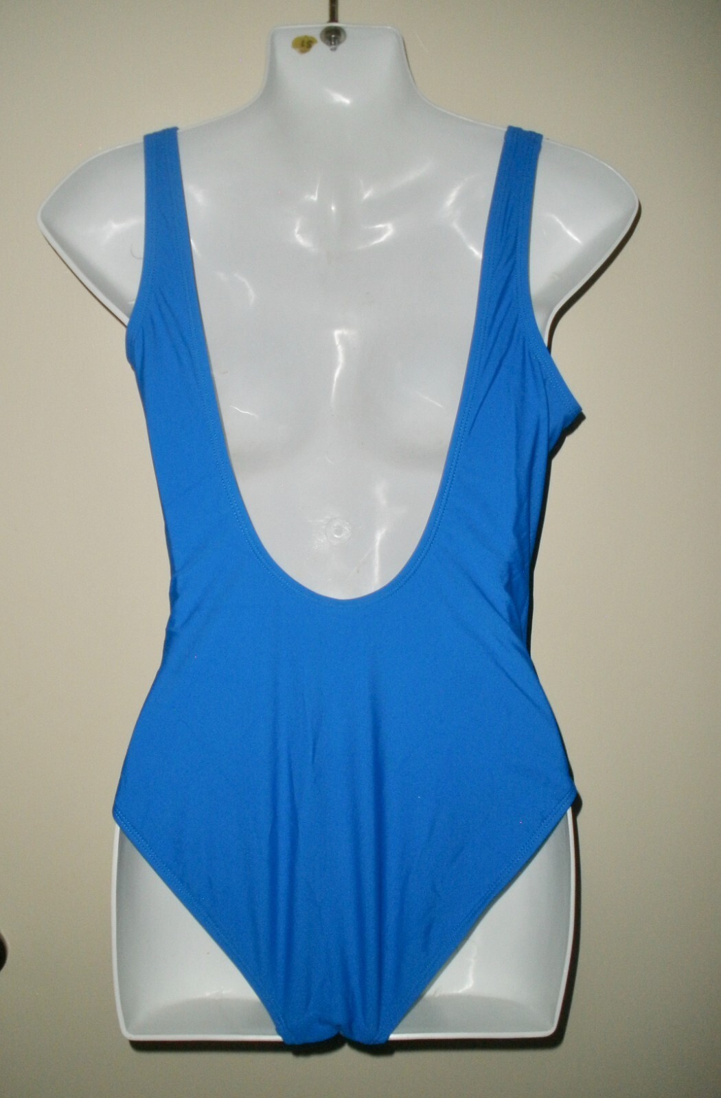 #264 NOBO Blue One PC Body Suit Leotard M 7/9 Dance Exercise