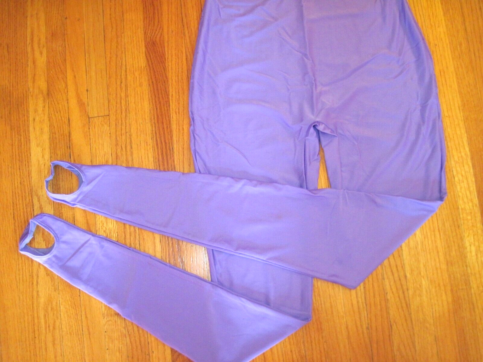 Plus Size Shiny Violet Tank Spandex Stirrup Foot Unitard Jumpsiut Sz 3XL-18+ New
