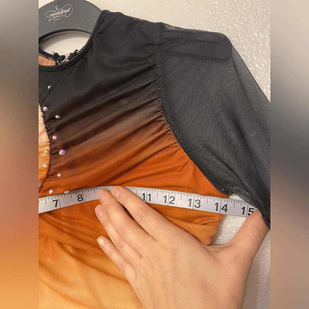 Revolution Tenth House lyrical Dance costume orange ombre EXPANSION TH25222 SA