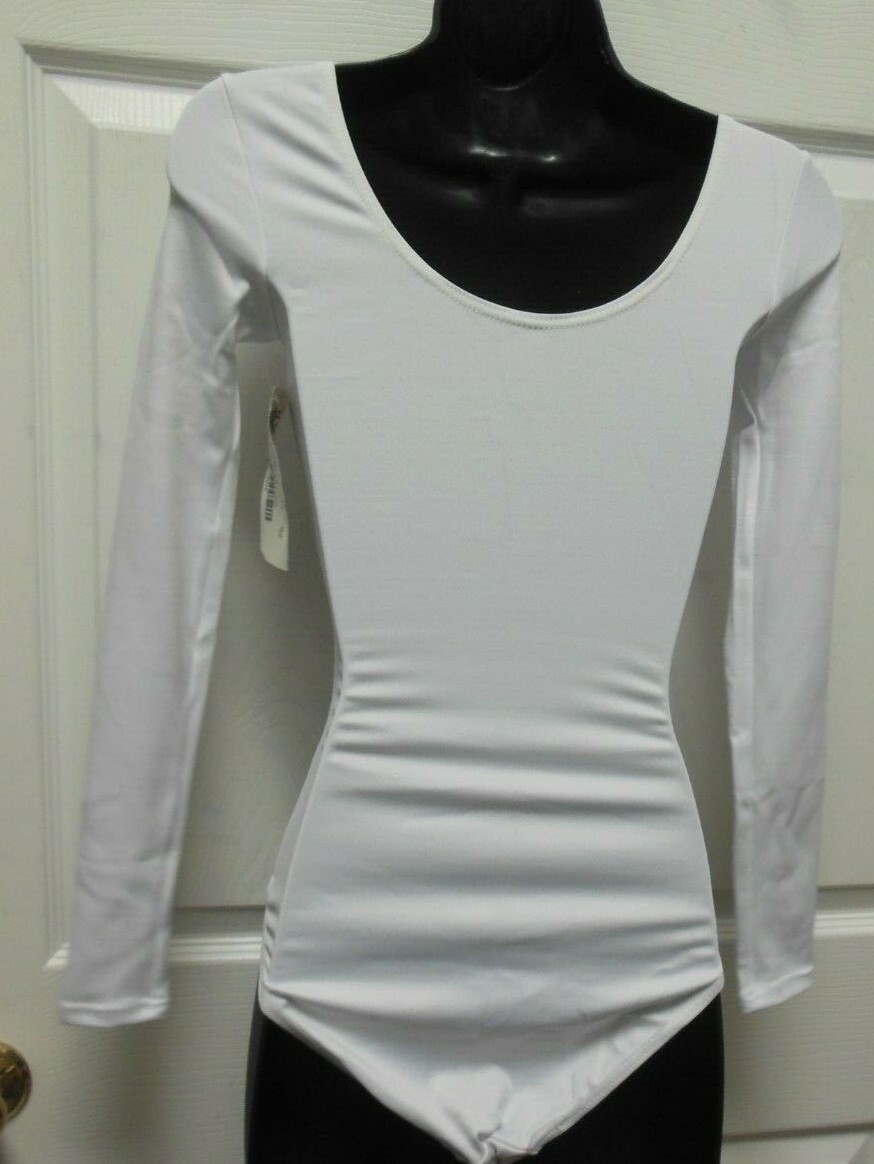 Dance LONG SLEEVE LEOTARD Front Lined 4 Color Choices over 200 available