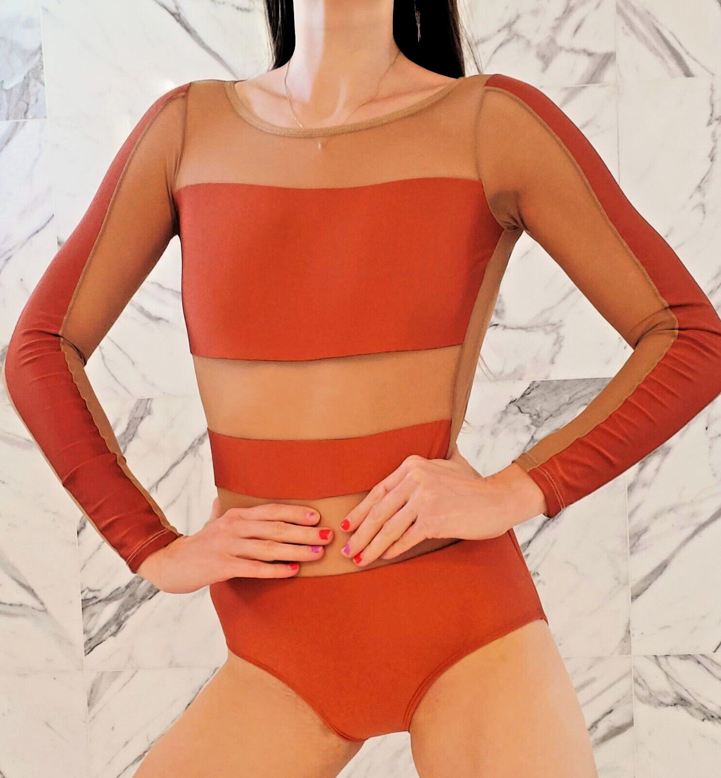 Patrick J Dance Ballet Leotard Adult Extra Small AXS Gymnastic Aerialist Costume