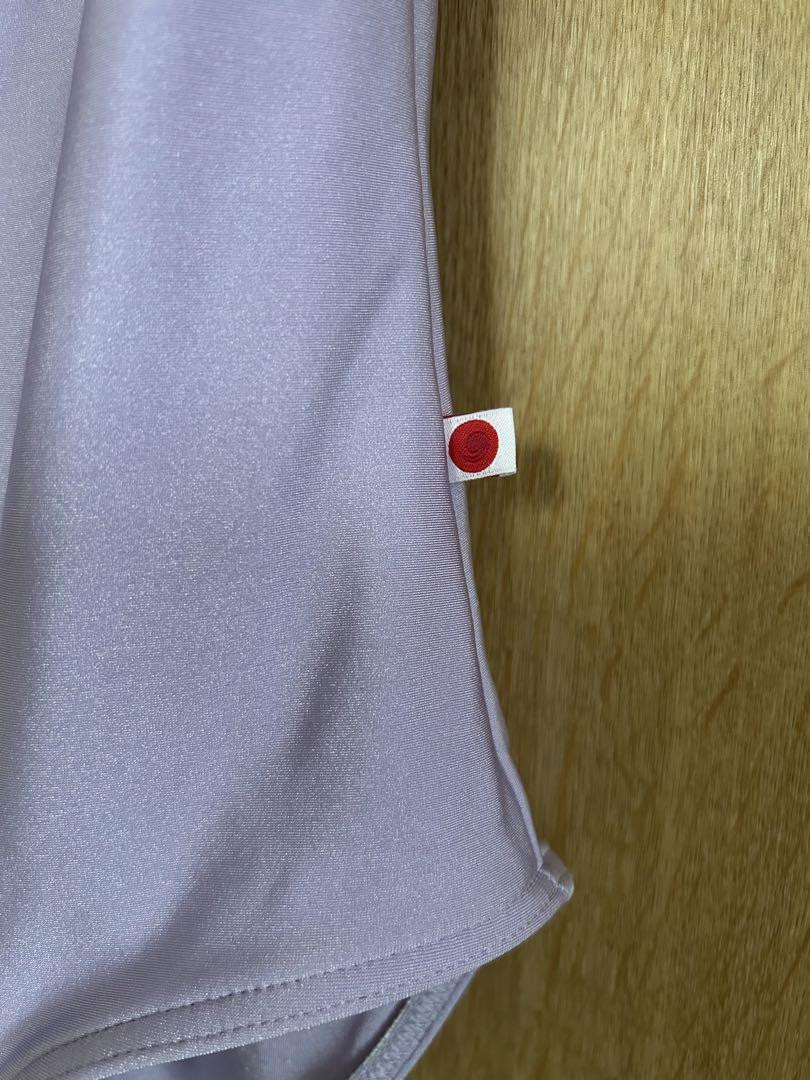 YUMIKO Leotard SL Light Purple Velvet Trim Made in Spain Rare