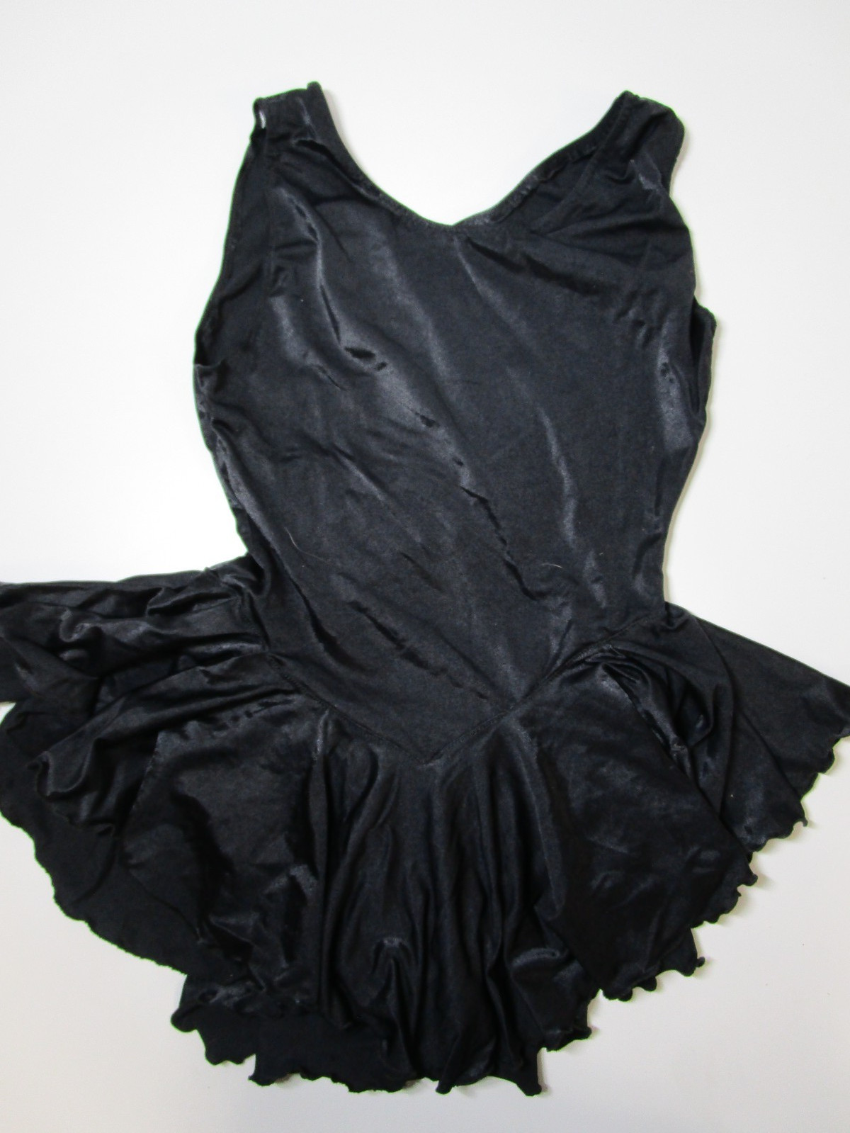 Girl Figure Skating Gymnastics Dance Leotard/Dress Simple Black