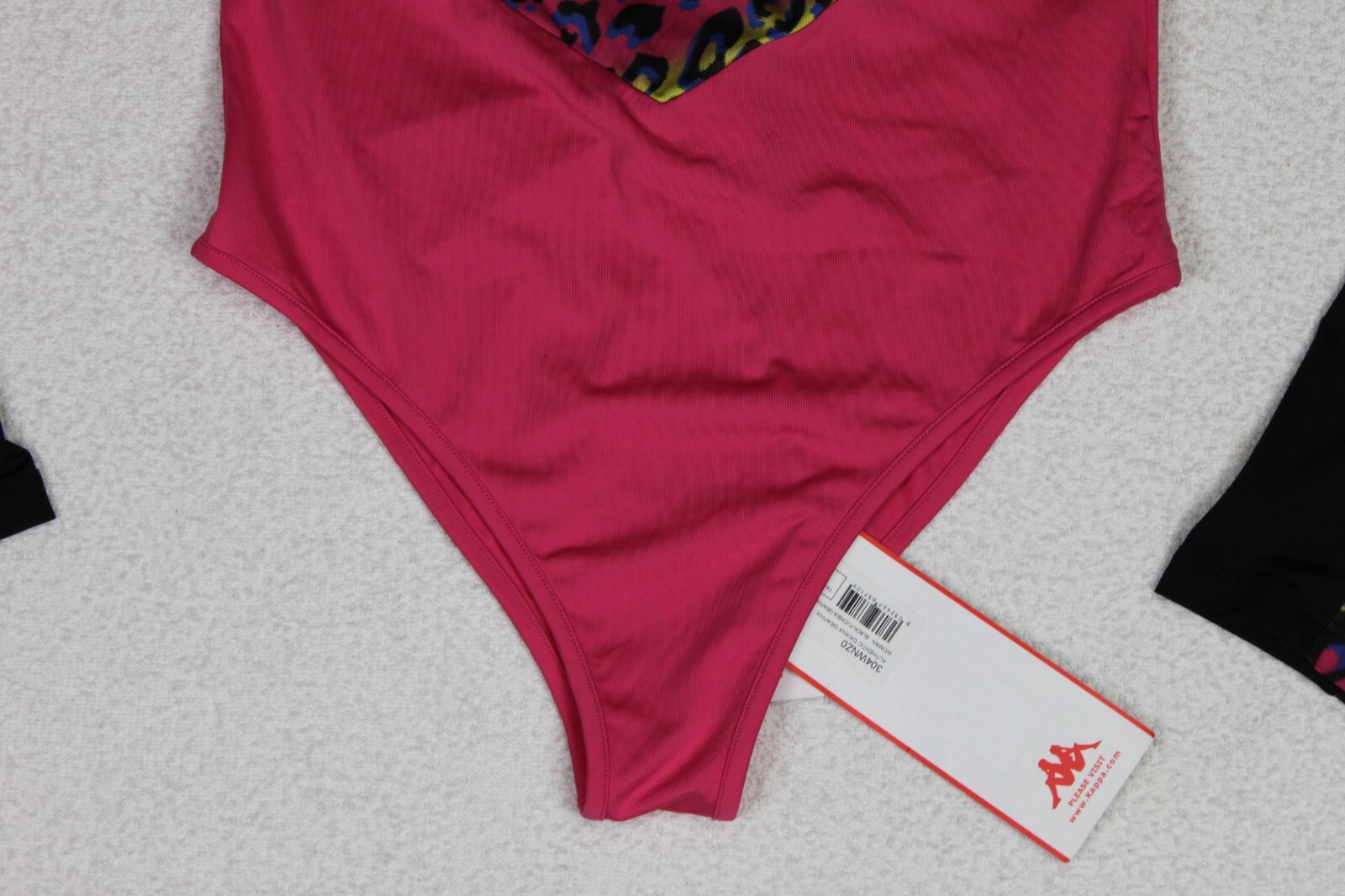 Kappa Women’s Gymnastics Leotard Skin Fit Black Fuchsia Cheetah Size Medium