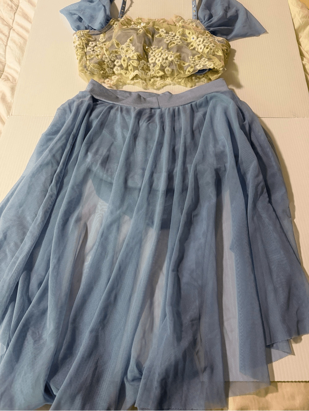 Kelle dance lyrically ballet costume blue 2 piece ENDLESS SUMMER 7878 Adult SA