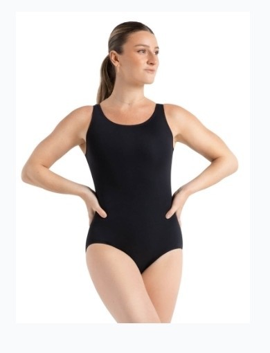 Capezio Scoop Neck Women’s Tank Leotard, Black, Medium