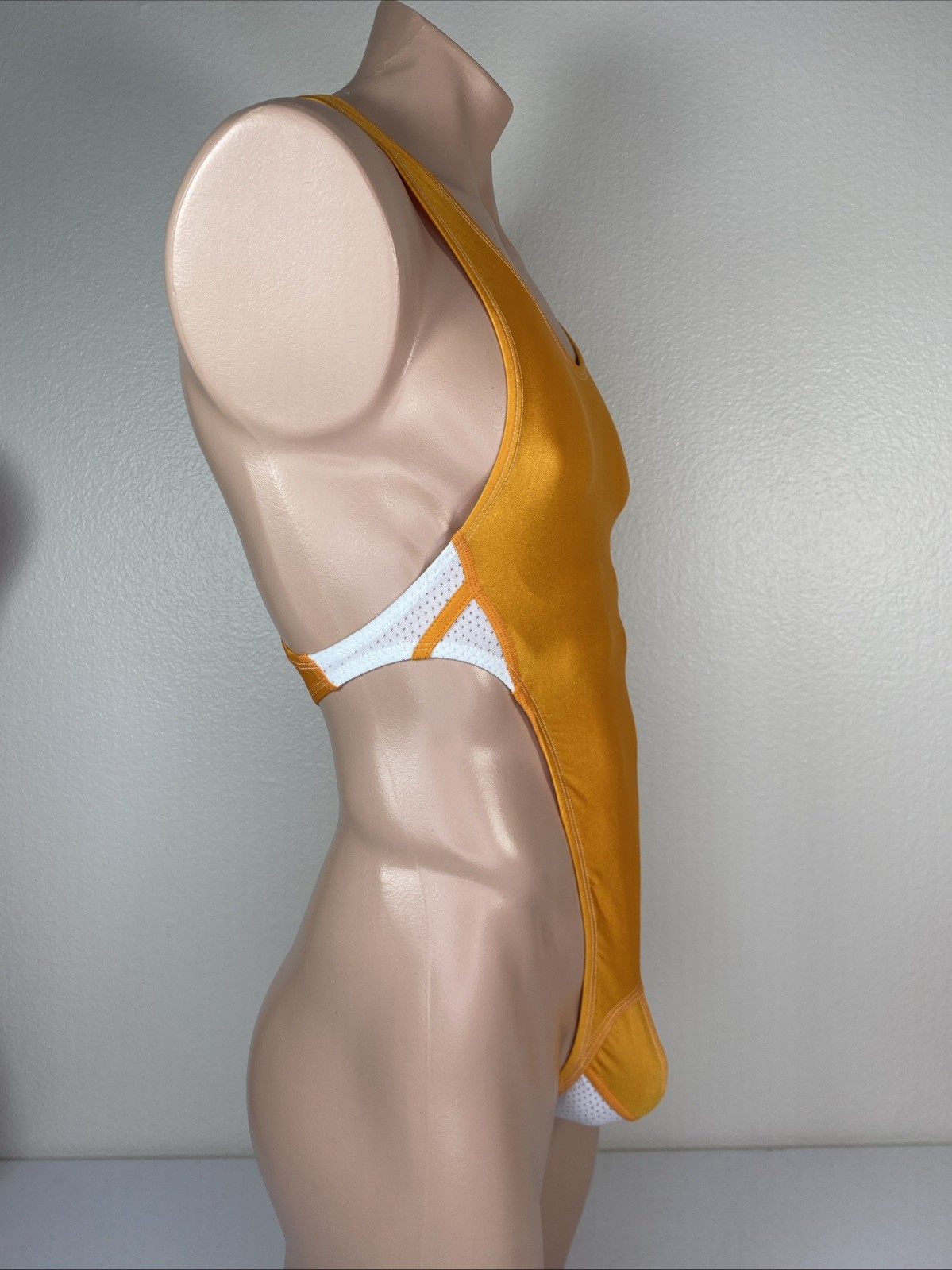 Modified Men’s Vintage Y2K Adidas Speedsuit Thong Leotard Bodysuit Size Large