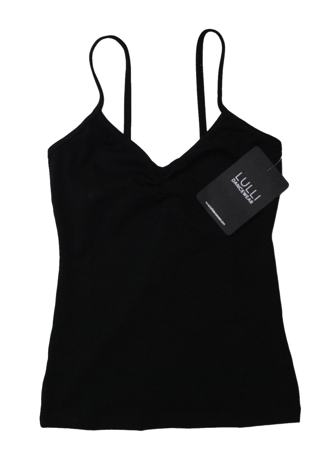 NWT Women’s LULLI Brushed Cotton Pinched Front Camisole Dance Yoga Top Ursula