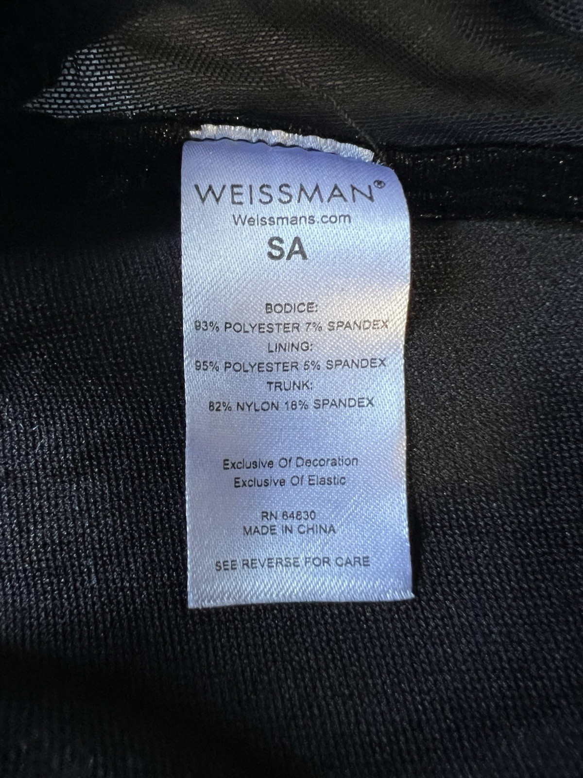 Weissman Elite Black And Holographic Sequence Dance Costume Size Small
