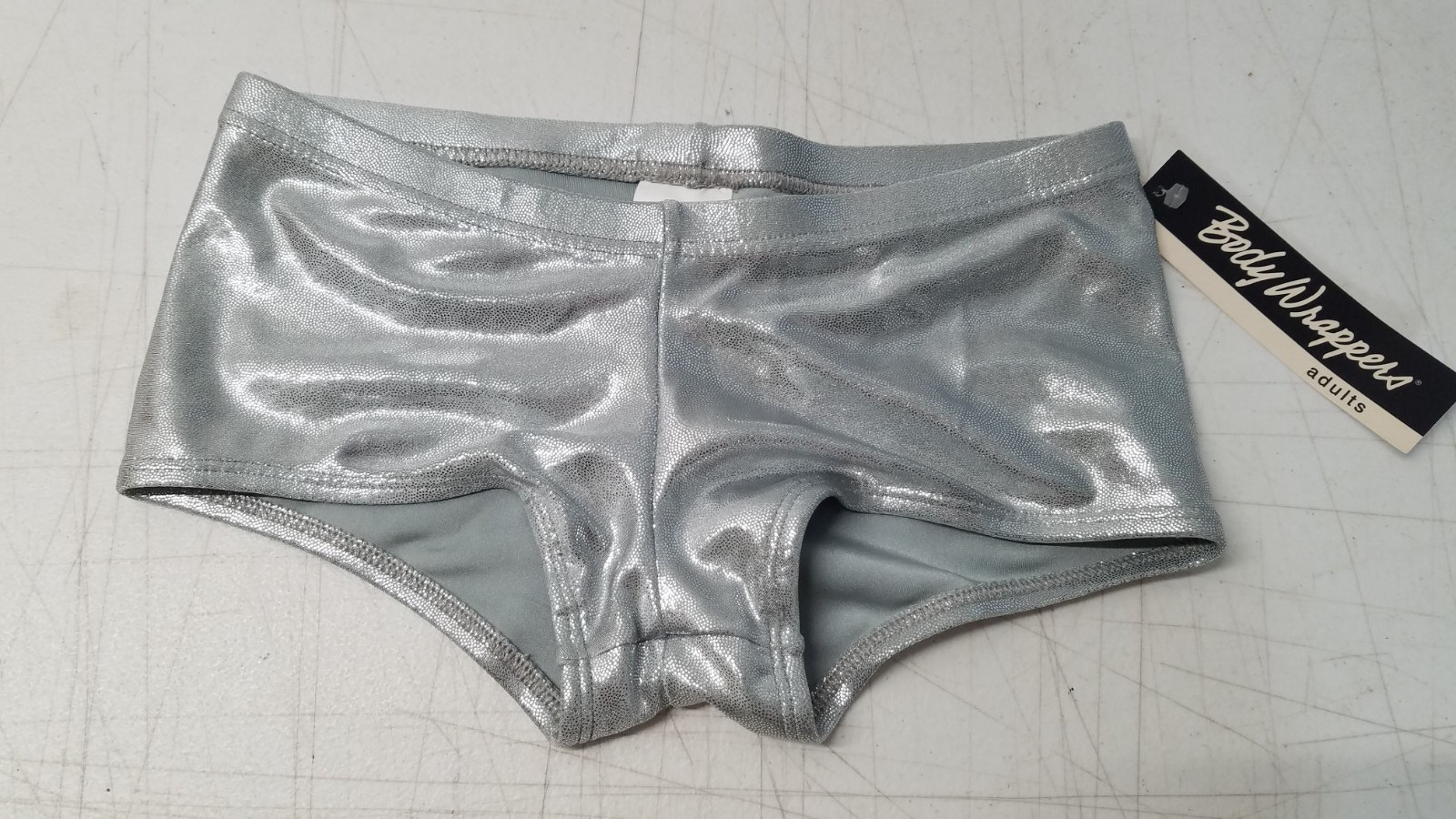 Body Wrappers Dance Gymnastics Hot Shorts Style 8491 Adult X-Small Silver 5132
