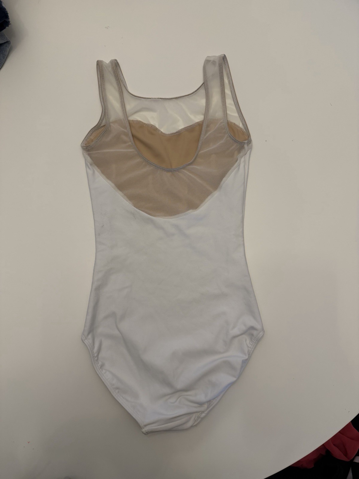 Eleve Women’s Dancewear Leotard Size Medium White Tank