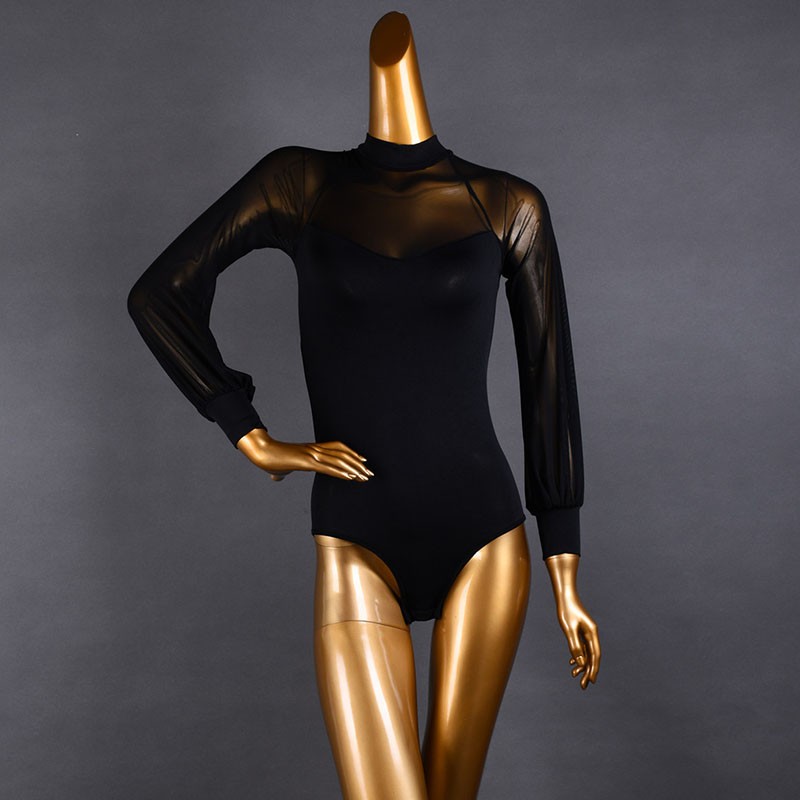 Latin Tango Modern Dance Rhythm Ballroom Dance Top Bodysuits Leotards Dancewear